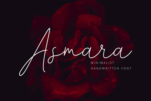 Asmara Font: A Handwritten Typeface for Creative Makers