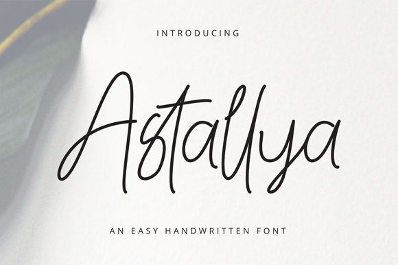 Astallya Font: A Polished, Handwritten Touch for Small Business Branding
