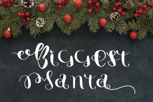 Biggest Santa: A Premium Handwritten Font for Impactful Campaigns