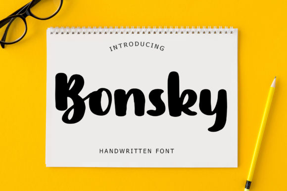 Bonsky: A Playful Handwritten Font for Modern Web Design