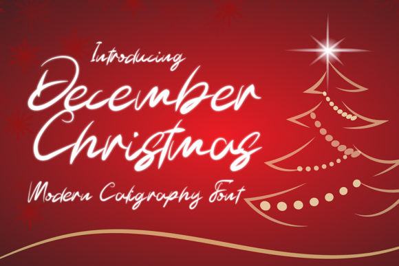 December Christmas Font: A Handwritten Typeface for Editorial Design
