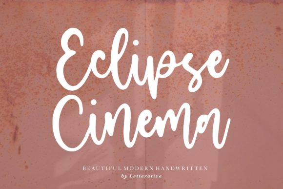 Eclipse Cinema Font: A Handwritten Typeface for Polished Digital Design