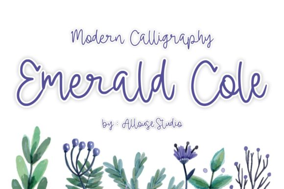 Emerald Cole: A Handwritten Typeface for Digital Elegance
