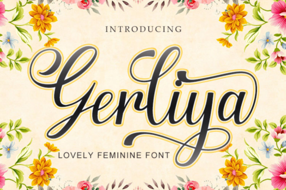 Gerliya Font: A Script Typeface That Elevates Campaign Design
