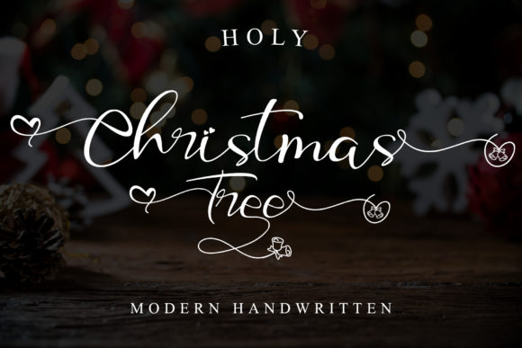 Holy Christmas Tree: A Handwritten Typeface for Editorial Magic