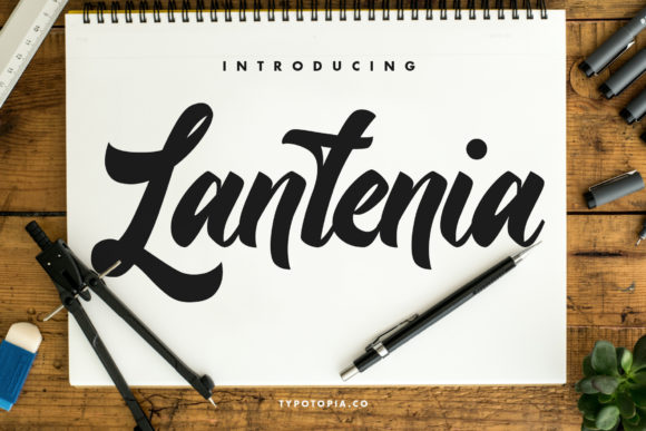 Lantenia: A Handwritten Typeface for Modern Web Design