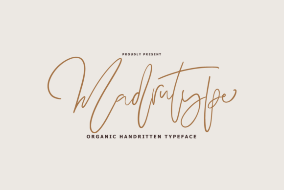 Madrutype: A Handwritten Typeface for Editorial Elegance