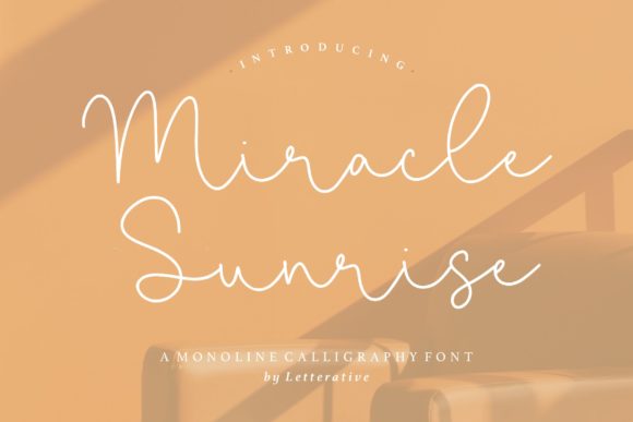 Miracle Sunrise: A Handwritten Font for Timeless Editorial Design