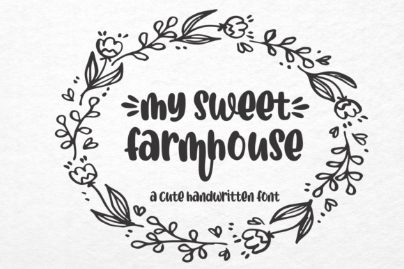 My Sweet Farmhouse Font: A Handwritten Typeface for Heartfelt Editorial Design