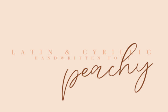 Peachy Font: A Handwritten Typeface for Your Brand