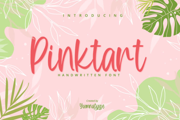 Pinktart Font: A Handwritten Typeface That Elevates Brand Design