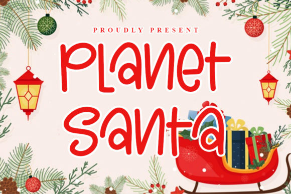 Planet Santa Font Review: A Festive Handwritten Typeface for Creative Branding