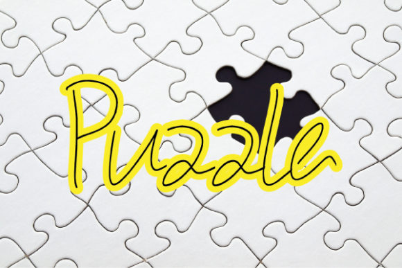 Puzzle Font: A Quirky Handwritten Typeface for Creative Makers