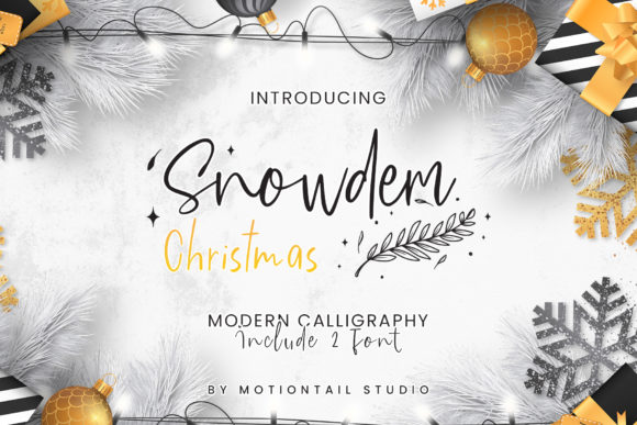 Snowdem Christmas Font Review: A Delightful Addition to Branding Projects
