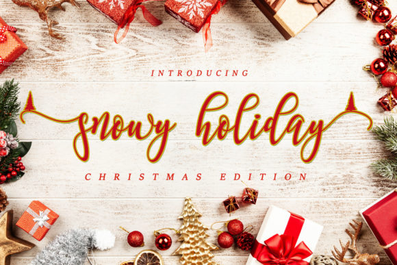 Snowy Holiday: A Handwritten Font That Elevates Your Holiday Branding