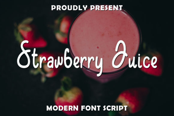 Strawberry Juice Font: A Handwritten Typeface for Creative Branding