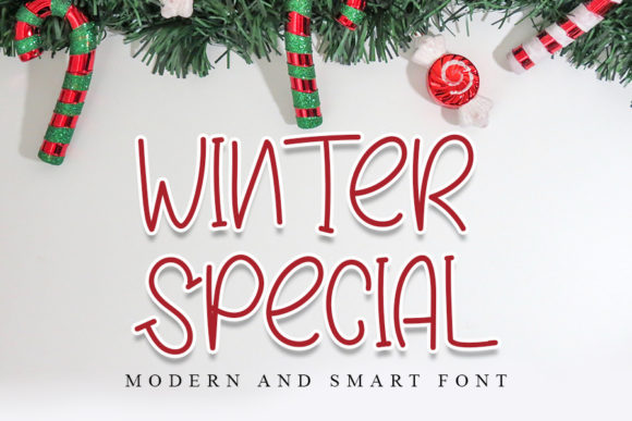 Winter Special Font: A Handwritten Typeface for Editorial Elegance